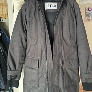 Tna Black  Parka Jacket. Ladies. Like new